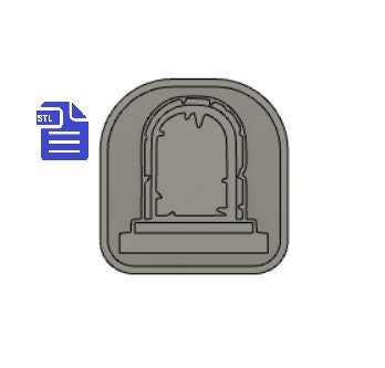 Tombstone STL File - for 3D printing - FILE ONLY - with tray included to make silicone molds - diy freshies mold
