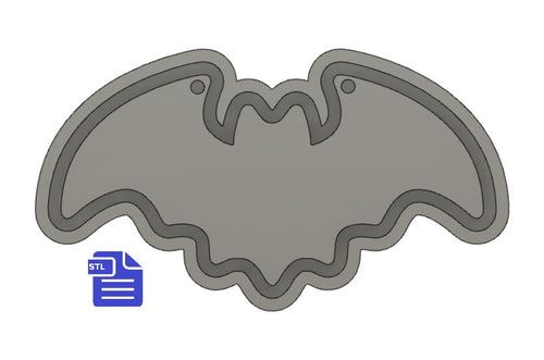 Bat with holes STL File - for 3D printing - FILE ONLY - tray included to make silicone molds - diy freshies mold