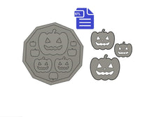 Load image into Gallery viewer, Pumpkins set STL File - for 3D printing - FILE ONLY - includes design with tray to make silicone molds - diy freshies mold
