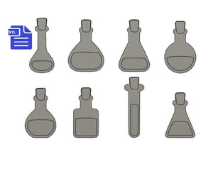 Potions STL File - for 3D printing - FILE ONLY