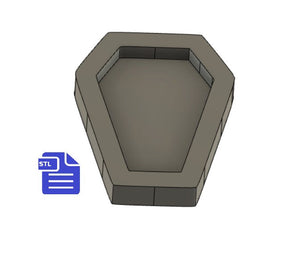 Coffin STL File - for 3D printing - FILE ONLY