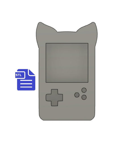 Cat Game Console STL File - for 3D printing - FILE ONLY