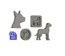 Load image into Gallery viewer, Great Dane STL File - for 3D printing - FILE ONLY
