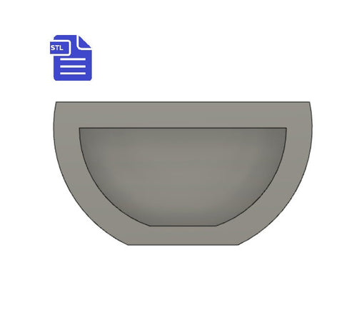 Ramen Bowl Shaker STL File - for 3D printing - FILE ONLY