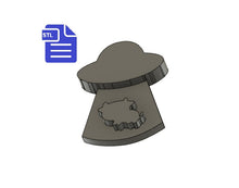 Load image into Gallery viewer, ufo abducting cow STL File - for 3D printing - FILE ONLY