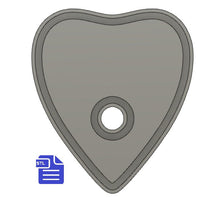 Load image into Gallery viewer, Planchette STL File - for 3D printing - FILE ONLY - with tray to make your own silicone molds - diy freshies mold