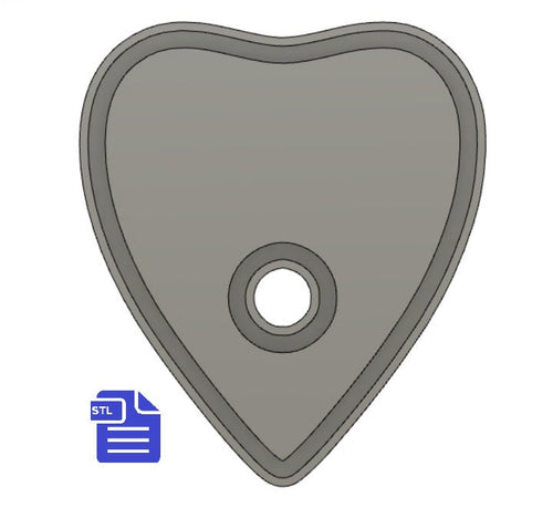 Planchette STL File - for 3D printing - FILE ONLY - with tray to make your own silicone molds - diy freshies mold