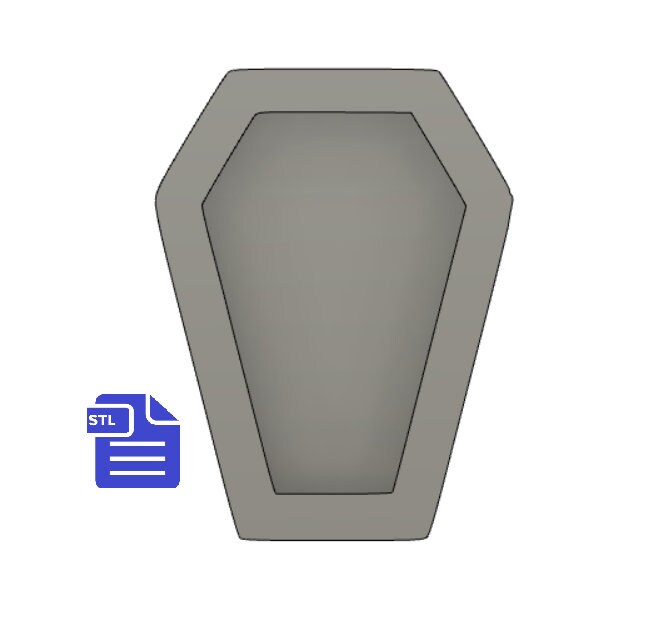 Coffin STL File - for 3D printing - FILE ONLY