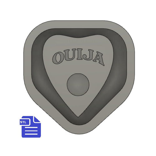 Ouija Planchette STL File - for 3D printing - FILE ONLY - with tray to make your own silicone mold - diy freshies mold