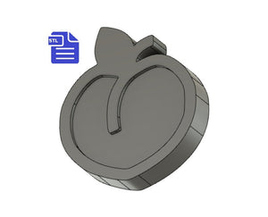 Peach STL File - for 3D printing - FILE ONLY