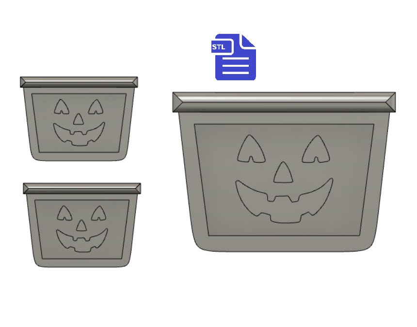 Halloween Bucket STL File - for 3D printing - FILE ONLY