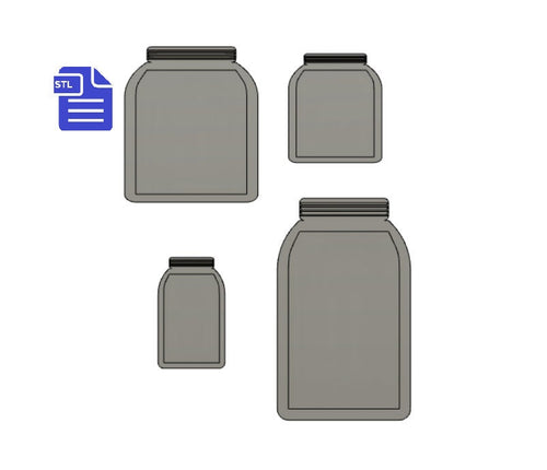 Glass Bottle Shaker STL File - for 3D printing - FILE ONLY