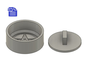 Pentagram Bath Bomb Press STL File - for 3D printing - FILE ONLY - print your own mold to make bath bombs Shower Steamer