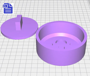 Libra Bath Bomb Press STL File - for 3D printing - FILE ONLY - print your own molds for bath bombs - Zodiac Symbols - Libra Bath Bomb Mold