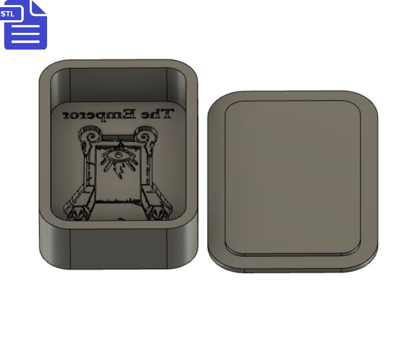 The Emperor Tarot Card Bath Bomb Mold STL File - for 3D printing - FILE ONLY - Tarot Bath Bomb Press Shower Steamer