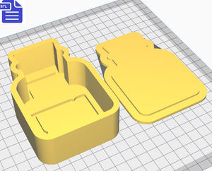 Potion Bath Bomb Mold STL File - for 3D printing - FILE ONLY - Potion Bottle Bath Bomb Press Mould Shower Steamer