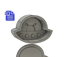 Load image into Gallery viewer, Alien ufo Bath Bomb Mold STL File - for 3D printing - FILE ONLY - Bath Bomb Press Mould Shower Steamer