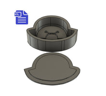 Load image into Gallery viewer, Alien ufo Bath Bomb Mold STL File - for 3D printing - FILE ONLY - Bath Bomb Press Mould Shower Steamer