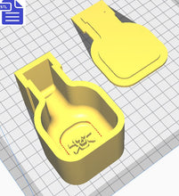 Load image into Gallery viewer, Poison Bottle Bath Bomb Mold STL File - for 3D printing - FILE ONLY - Poison Potion Jar Bath Bomb Press Mould Shower Steamer