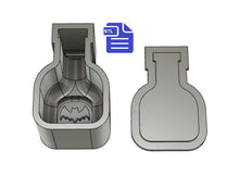 Load image into Gallery viewer, Bat Wings Potion Bath Bomb Mold STL File - for 3D printing - FILE ONLY -  Potion Bottle Bath Bomb Press Mould Shower Steamer