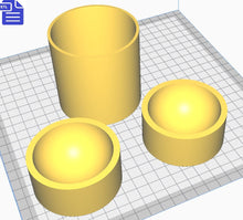 Load image into Gallery viewer, Sphere Bath Bomb Mold STL File - for 3D printing - FILE ONLY - Circle Bath Bomb Press Mould Shower Steamer