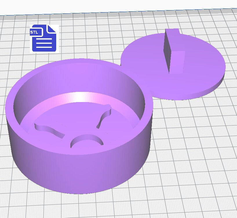 Taurus Bath Bomb Press STL File - for 3D printing - FILE ONLY - print your own mold for bath bombs Shower Steamer