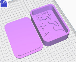 The Devil Tarot Card Bath Bomb Mold - STL File - for 3D printing - FILE ONLY - Bath Bomb Press Shower Steamer