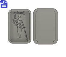 Load image into Gallery viewer, Justice Tarot Card Bath Bomb Mold STL File - for 3D printing - FILE ONLY - Tarot Bath Bomb Press Shower Steamer