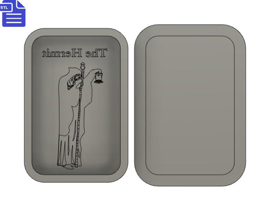 The Hermit Tarot Card Bath Bomb Mold STL File - for 3D printing - FILE ONLY - Tarot Bath Bomb Press Shower Steamer