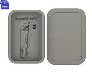 The Hermit Tarot Card Bath Bomb Mold STL File - for 3D printing - FILE ONLY - Tarot Bath Bomb Press Shower Steamer