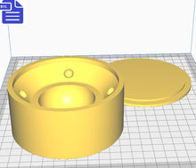 Load image into Gallery viewer, 3D ufo Bath Bomb Mold STL File - for 3D printing - FILE ONLY - ufo Ship Bath Bomb Press Shower Steamer