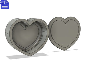 Heart Bath Bomb Mold STL File - for 3D printing - FILE ONLY - Bubble Heart Bath Bomb Press Shower Steamer