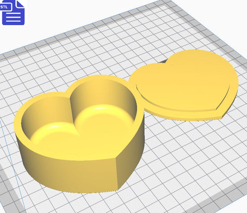 Heart Bath Bomb Mold STL File - for 3D printing - FILE ONLY - Bubble Heart Bath Bomb Press Shower Steamer