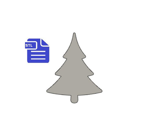Winter Tree Silhouette STL File - for 3D printing - FILE ONLY