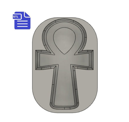 Ankh Bath Bomb Mold STL File - for 3D printing - FILE ONLY - Bath Bomb Mould - Shower Steamer Mold