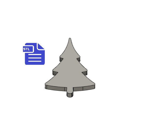 Winter Tree Silhouette STL File - for 3D printing - FILE ONLY