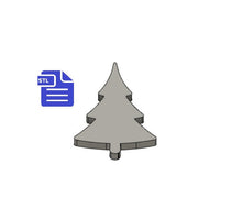 Load image into Gallery viewer, Winter Tree Silhouette STL File - for 3D printing - FILE ONLY