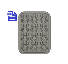 Load image into Gallery viewer, Spider Silicone Mold Tray STL File - for 3D printing - FILE ONLY - to make your own silicone mold - diy freshies mold