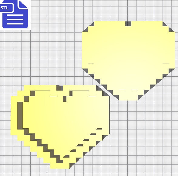 Pixel Heart Bath Bomb Mold