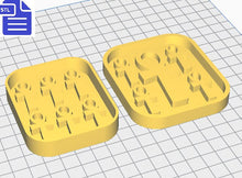 Load image into Gallery viewer, Ankh Mold Tray STL File - for 3D printing - FILE ONLY - with tray to make silicone molds - diy freshies mold