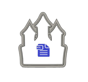 Castle Cookie Cutter STL File - for 3D printing - FILE ONLY - Digital Download