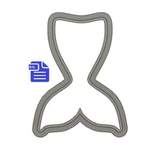 Load image into Gallery viewer, Mermaid Tail Cookie Cutter STL File - for 3D printing - FILE ONLY - Digital Download