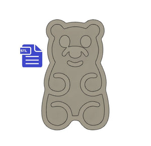 Gummy Bear Straw Topper STL File - for 3D printing - FILE ONLY - Instant Digital Download