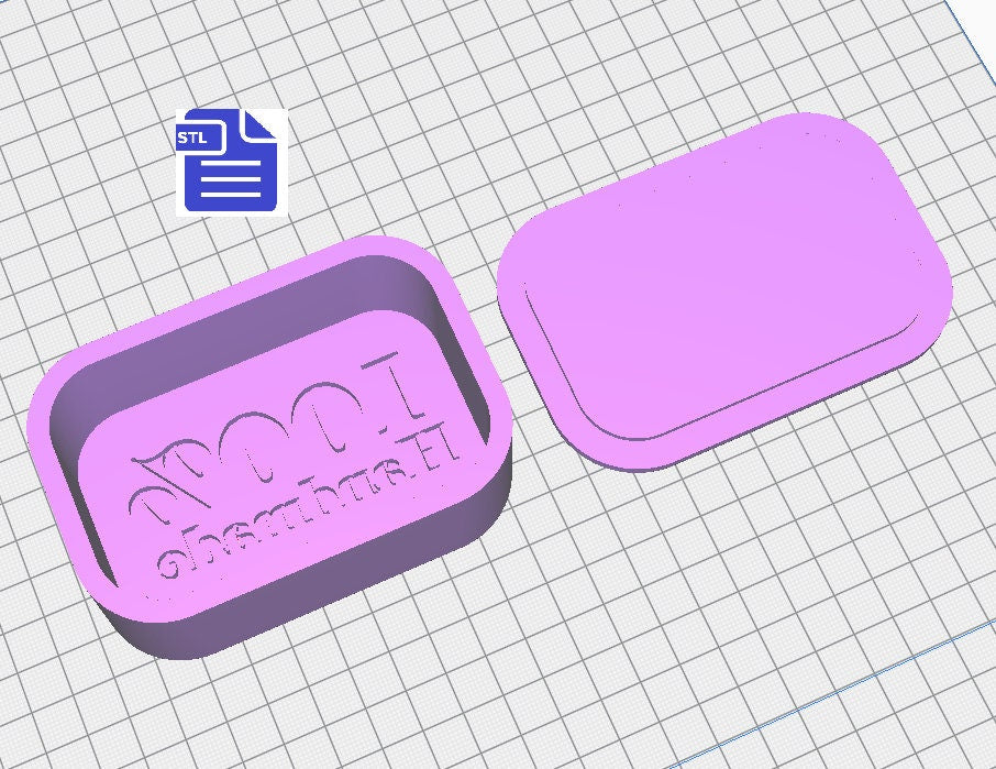 100% Handmade Bath Bomb Mold STL File - for 3D printing - FILE ONLY - Bath Bomb Bar Press Mould - Shower Steamer Mold