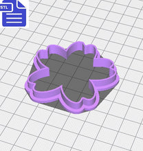 Load image into Gallery viewer, Cherry Blossom Cookie Cutter STL File - for 3D printing - FILE ONLY - Digital Download