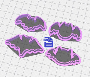 Bat Cookie Cutter STL File - for 3D printing - FILE ONLY - Digital Download