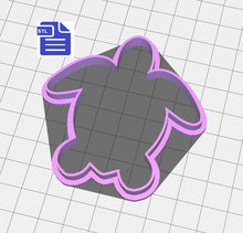 Load image into Gallery viewer, Turtle Cookie Cutter STL File - for 3D printing - FILE ONLY - Digital Download