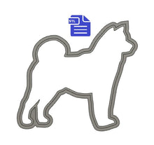 Load image into Gallery viewer, Shiba Inu Cookie Cutter STL File - for 3D printing - FILE ONLY - Digital Download
