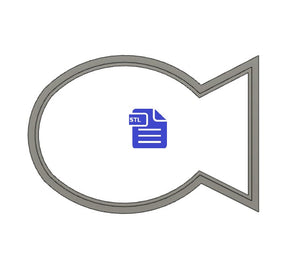 Fish Cookie Cutter STL File - for 3D printing - FILE ONLY - Digital Download