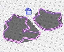 Load image into Gallery viewer, Raccoon Cookie Cutter STL File - for 3D printing - FILE ONLY - Digital Download